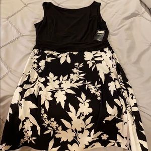 Black and white tank dress